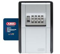 ABUS KeyGarage 787 - Key Box for Wall mounting - for up to 20 Keys or Small valuables - Black-Silver