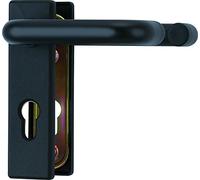 ABUS KFG fitting for fire protection doors - with handle on both sides - short, edged cover plate - 21523 - black