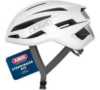 ABUS Lightweight Road Bike Helmet StormChaser ACE, Polar White, L