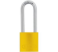 ABUS Lockout Padlock, KD, Yellow, 1/4 in. Dia, 3" Shackle