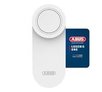 ABUS Loxeris One Door Lock Drive - Smart Opening and Closing of Entrance Door via App - Electronic Door Lock with Access Control - Easy Installation without Cable Pulling - White