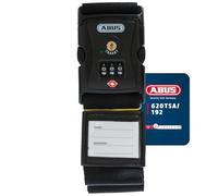 ABUS luggage strap with TSA lock 620TSA/192 - Luggage strap with 3-digit numerical code - Name tag included - black