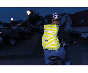 ABUS Lumino X-Urban Night Cycling Adjustable Reflective Yellow Back Pack Cover