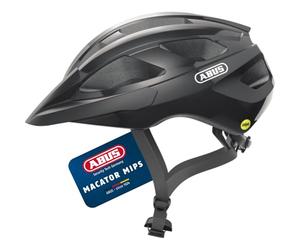 ABUS Macator MIPS road bike helmet - bike helmet for beginners with peak - suitable for people with pigtails - for men and women
