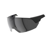 ABUS MagneticVisor for the HYP-E Bicycle Helmet - and the ACE and BL.ACE versions - magnetic Helmet Visor protects in wind and weather - Bicycle Helmet Accessories - Size S/M, smoke