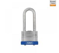 ABUS Padlock 41/50HB50 - Precise 5-pin Cylinder Barrel - Eterna Coating for Corrosion Resistance - Weatherproof - Hardened Steel Shackle - 2 Keys Included - 50 mm Width