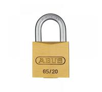 Abus Mechanical 09840 65/20Mm Brass Padlock Carded