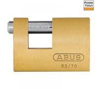 Abus Mechanical 11577 82/70Mm Monoblock Brass Shutter Padlock Keyed Alike 8514