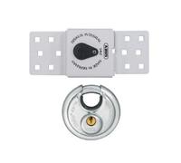 Abus Mechanical 142 Series Sliding Door Van Lock & 23/70mm Diskus Padlock