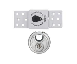 Abus Mechanical 142 Series Sliding Door Van Lock & 26/70mm Diskus Padlock