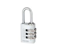ABUS Mechanical 145/20 Combination Padlock Heavy Duty Aluminium Silver UK Seller