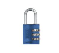 Abus Mechanical 145 Series Aluminium Combination Padlock - Blue - 30 mm - Blue