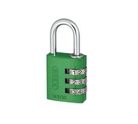 Abus Mechanical 145 Series Aluminium Combination Padlock - Green - 30 mm - Green
