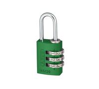 Abus Mechanical 145 Series Aluminium Combination Padlock - Green - Green