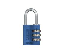 Abus Mechanical 145 Series Aluminium Combination Padlock - Blue - Blue