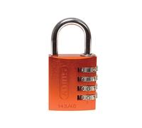 Abus Mechanical 145 Series Aluminium Combination Padlock - Orange - Orange