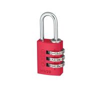 Abus Mechanical 145 Series Aluminium Combination Padlock Red (20 mm)