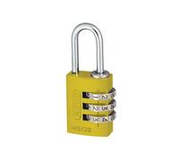 Abus Mechanical 145 Series Aluminium Combination Padlock Yellow (20 mm)