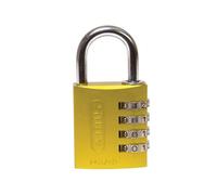 Abus Mechanical 145 Series Aluminium Combination Padlock - Yellow - 40 mm - Yellow