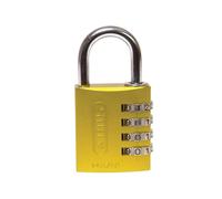 Abus Mechanical 145 Series Aluminium Combination Padlock - Yellow - 40 mm - Yellow
