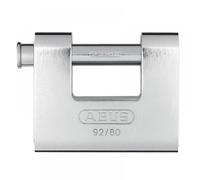Abus Mechanical 20072 92/80Mm Monoblock Brass Body Shutter Padlock