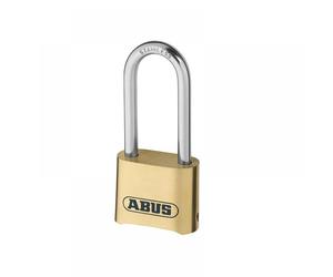 Abus Mechanical 32075 180Ib/50Hb63 50Mm Brass Body Combination Padlock Long Shackle (4-Digit) Carded