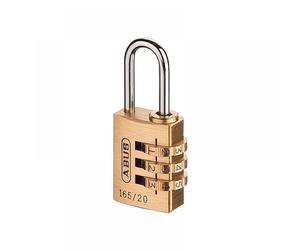 Abus Mechanical 32161 165/20 20Mm Solid Brass Body Combination Padlock (3-Digit) Carded
