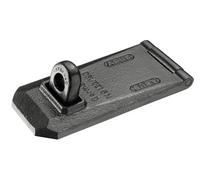 ABUS Granite hasp and Staple 130/180 - Ideal as Fixture for Granite Padlocks - Extremely Stable with Hardened Hinge Pins - Security Level 10 - Black