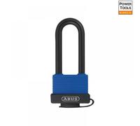 ABUS 70IB/45HB63 Weatherproof Brass Padlock - Long Stainless Steel Shackle - Aqua Safe Marine Grade - Corrosion Resistant - Plastic Coated - Security Level 5
