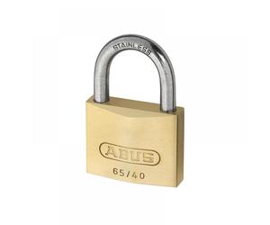 Abus Mechanical 42405 65Ib/40Mm Brass Padlock Stainless Steel Shackle Keyed Alike 6405