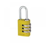 Abus 145/20 C 3-DIGIT Alum. Combination Padlock Yellow