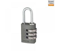 Abus Mechanical 46576 145/20 20Mm Aluminium Combination Padlock Titanium 46576