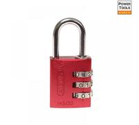 Abus Mechanical 46578 145/30 30Mm Aluminium Combination Padlock Red 46578