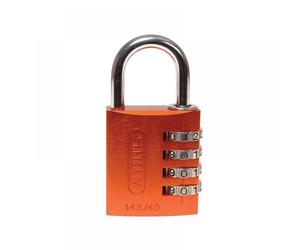 Abus Mechanical 49527 145/40 40Mm Aluminium Combination Padlock Orange 49527
