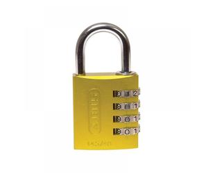 Abus Mechanical 49535 145/40 40Mm Aluminium Combination Padlock Yellow 49535