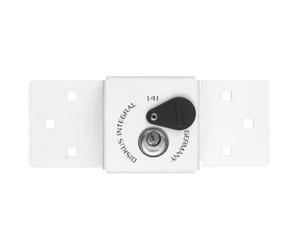 Abus Mechanical 50655 141/200 Diskus Integral Van Lock White & 26/70mm Diskus Padlock Abu14126C