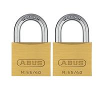 Abus Mechanical 55 Series Br Padlock Multi Colour (40mm Twin Pack)