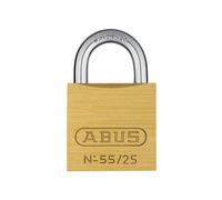 Abus Mechanical 55 Series Brass Padlock - 25mm Keyed Alike 5251 - Multi Colour