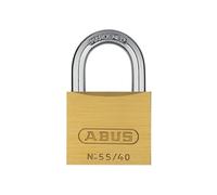 Abus Mechanical 55 Series Brass Padlock - 40mm Carded - Multi Colour