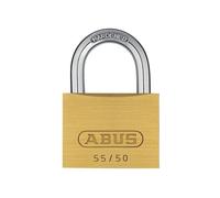 Abus Mechanical 55 Series Brass Padlock - 50mm Carded - Multi Colour