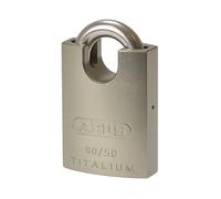 ABUS 90RK/50 Titalium Padlock Protected and Arch of Steel 50 mm