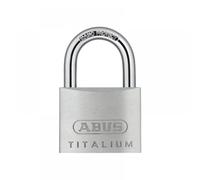ABUS Titalium 64TI/50 padlock - basement lock with lock body made of special aluminium - hardened steel shackle - ABUS security level 6