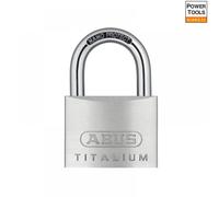 ABUS Titalium 64TI/60 Padlock - Basement Lock with Lock Body Made of Special Aluminium - Hardened Steel Shackle - ABUS Security Level 6