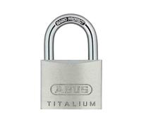 ABUS Titalium 64TI/60 padlock - basement lock with lock body made of special aluminium - hardened steel shackle - ABUS security level 6