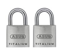 Abus Mechanical 64Ti Series Titalium Padlock Multi Colour (20mm Carded Twin Pack)