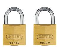 ABUS Mechanical - 65/30mm Brass Padlock Twin Carded