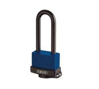 ABUS 70IB/45HB63 Weatherproof Brass Padlock - Long Stainless Steel Shackle - Aqua Safe Marine Grade - Corrosion Resistant - Plastic Coated - Security Level 5