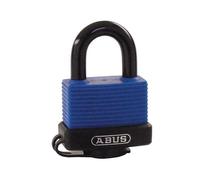 ABUS Aqua Safe 70IB/50 Heavy Duty Outdoor Padlock - Brass Body, Weatherproof Design - Stainless Steel Shackle for Corrosion Protection - Plastic Coating - ABUS Security Level 6