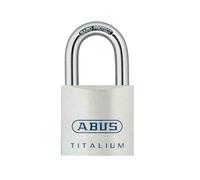 ABUS Titalium padlock 80TI/50 - Cellar lock with lightweight, solid lock body made of special aluminium - ABUS security level 8 - Silver