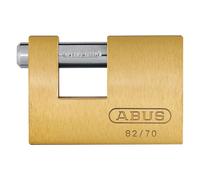 ABUS Mechanical 82/70mm Monoblock Brass Padlock Heavy Duty Professional UK Selle
